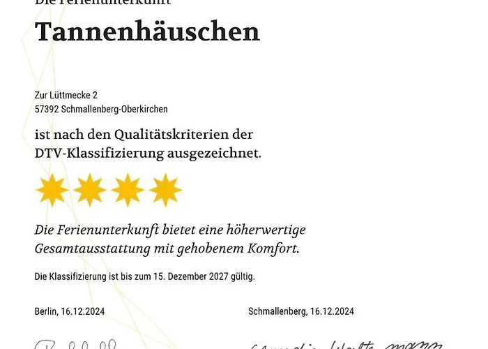 Tannenhaeuschen Sauerland Feriehus Schmallenberg